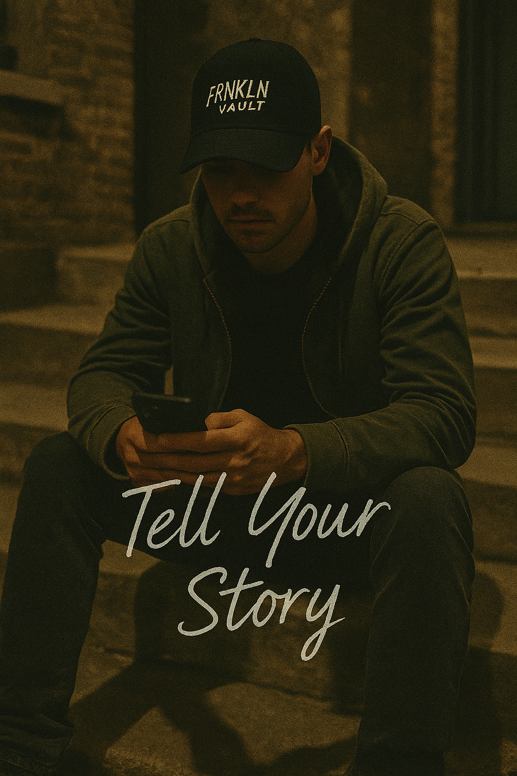Tell Your Story Cap Black