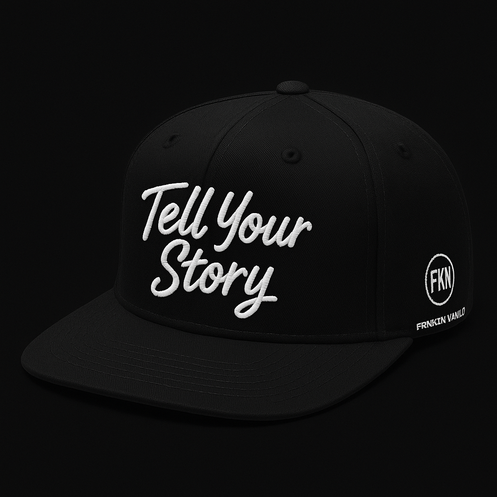 Tell Your Story Cap Black