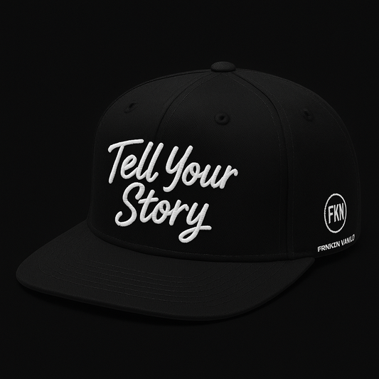 Tell Your Story Cap Black