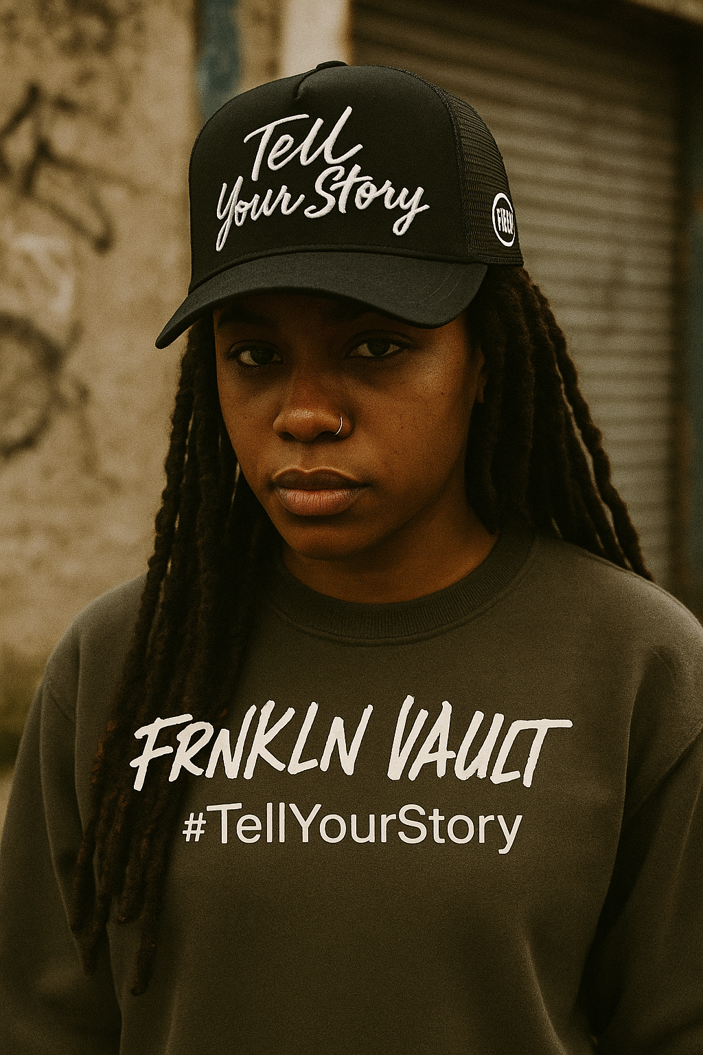 Tell Your Story Cap Black