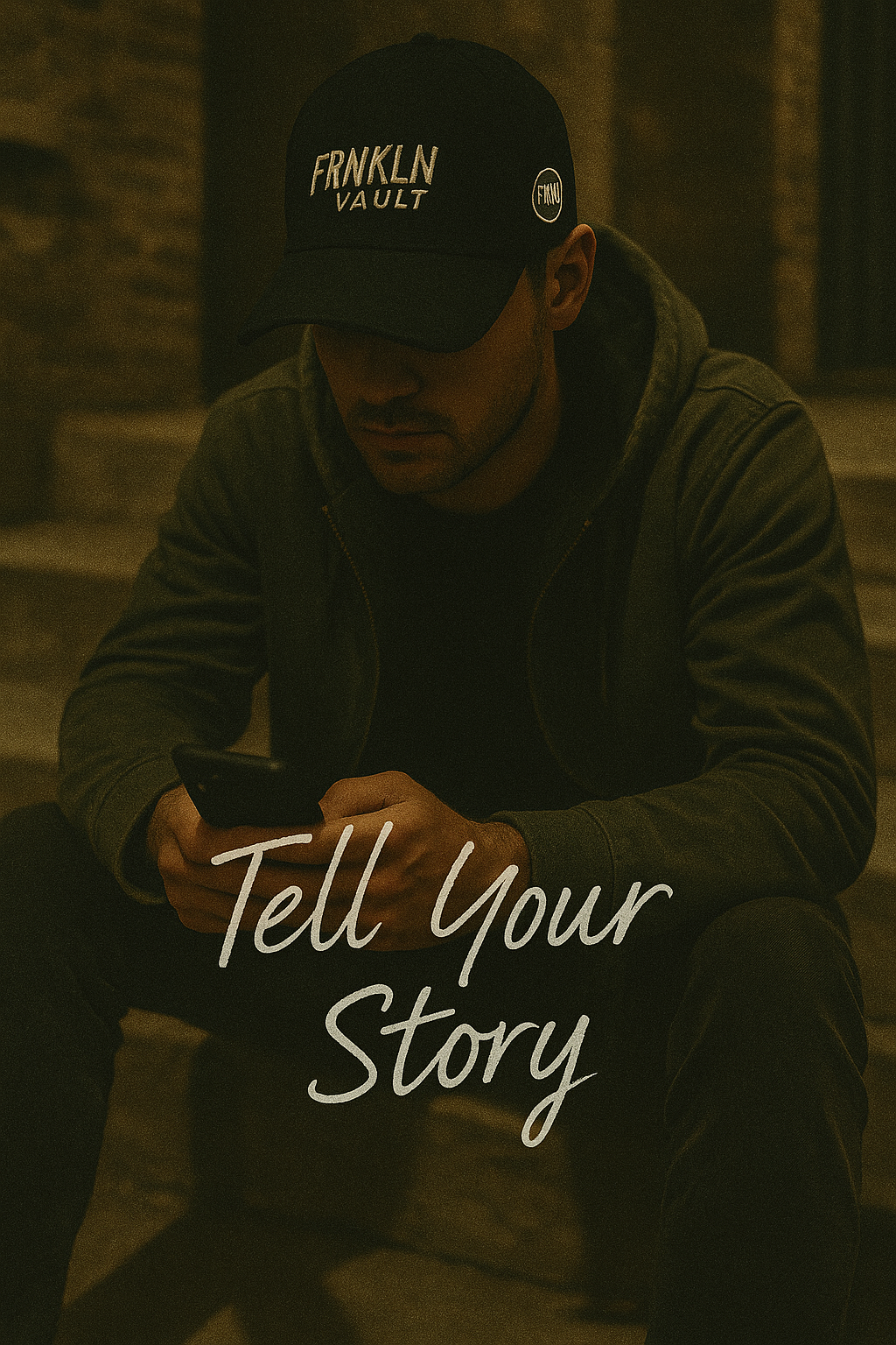 Tell Your Story Cap Black